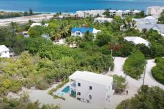 Gracehaven Villa from the air showing the sea very close by