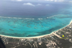 Grace Bay beach aerial view