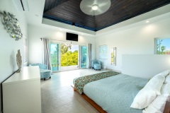 Gracehaven Villa - Master bedroom in the upper level  with balcony