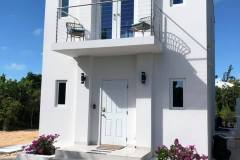 Balcony doors from upper bathroom