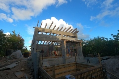 The roof is coming on well on Gracehaven Getaway